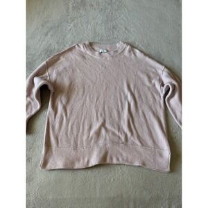 Aerie Women's‎ Large Ribbed Knit Pullover Sweater Casual Everyday Top Pink